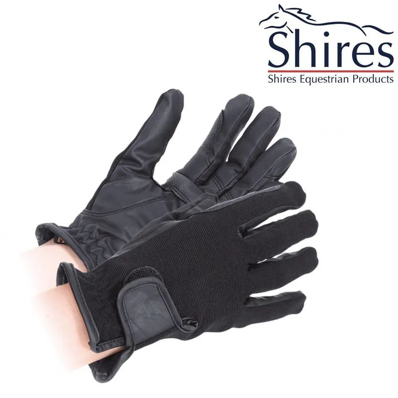 Shires Sapey Competiton Gloves - Black 